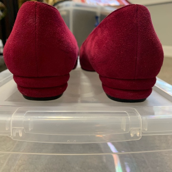 Red suede gucci loafers - Picture 5 of 8